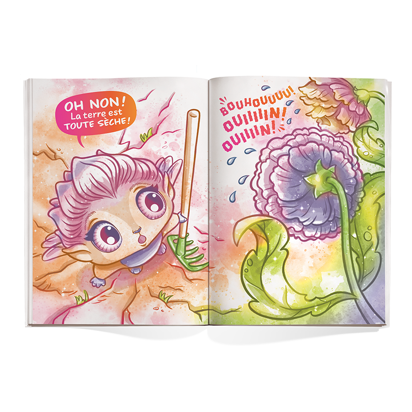 Roman Animoulous #6 - Paloma et les fleurs en pleurs - French