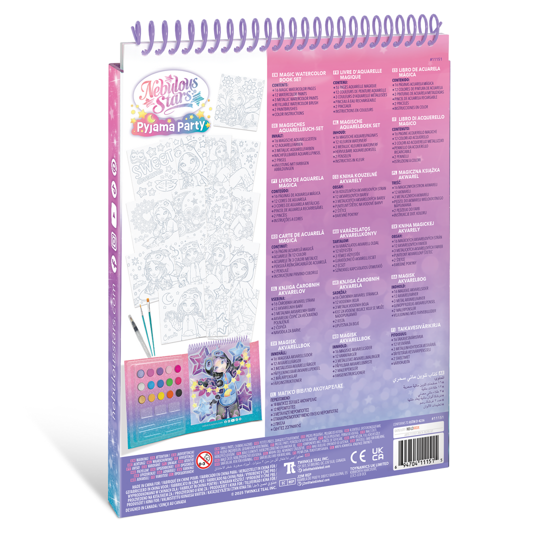 Magic watercolor book set - Pyjama Party