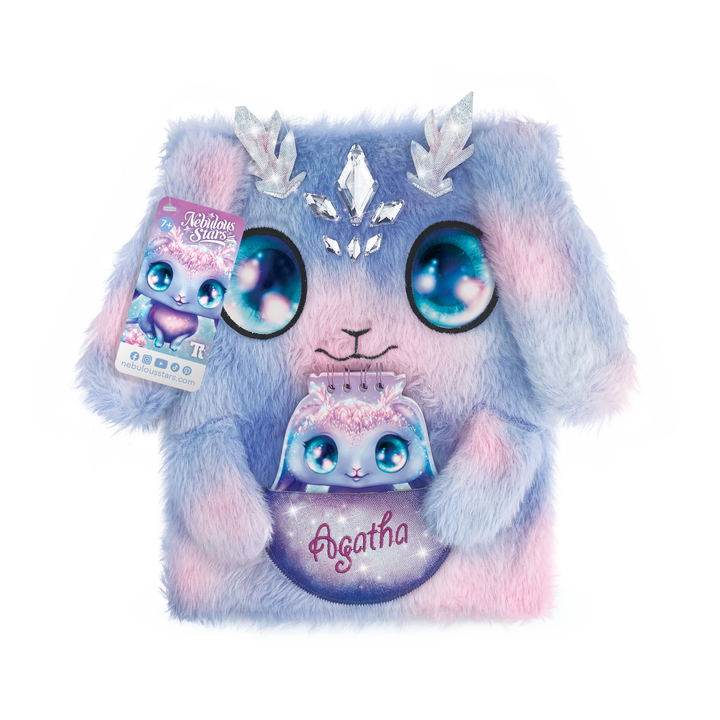 2-in-1 Fuzzy Notebook - Agatha