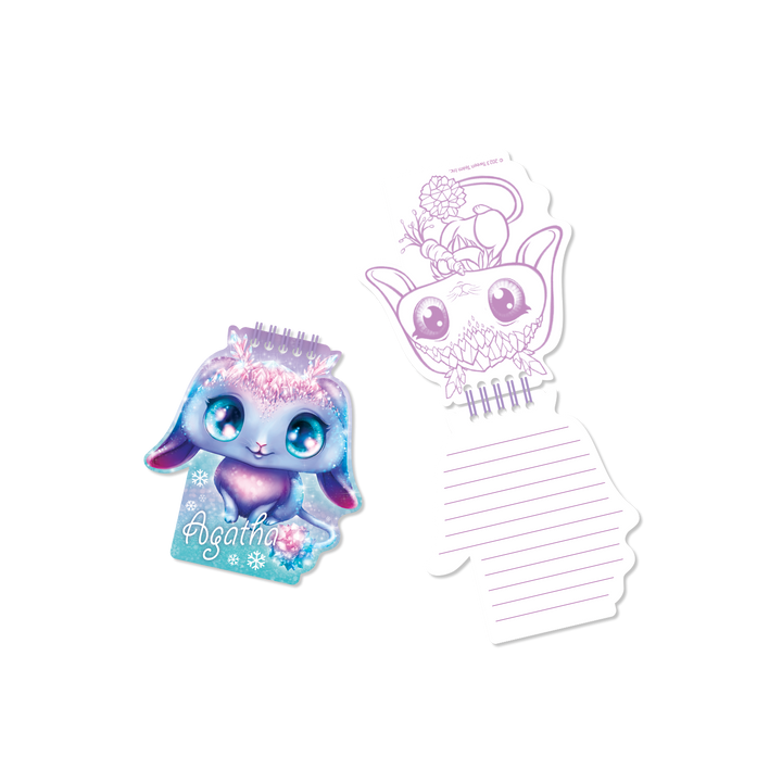 2-in-1 Fuzzy Notebook - Agatha