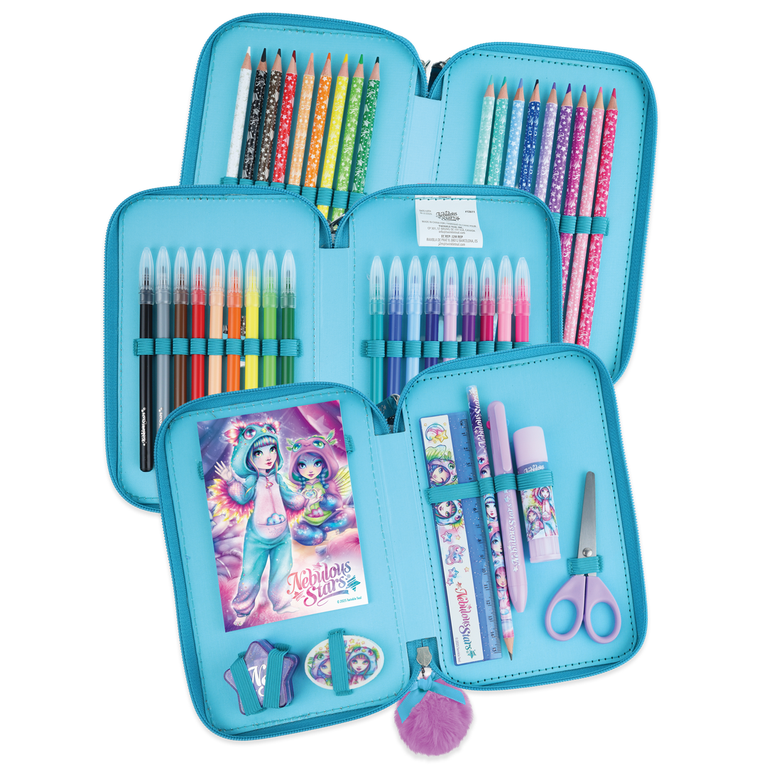 3-tier pencil case - Pyjama Party - Isadora & Nenuphia