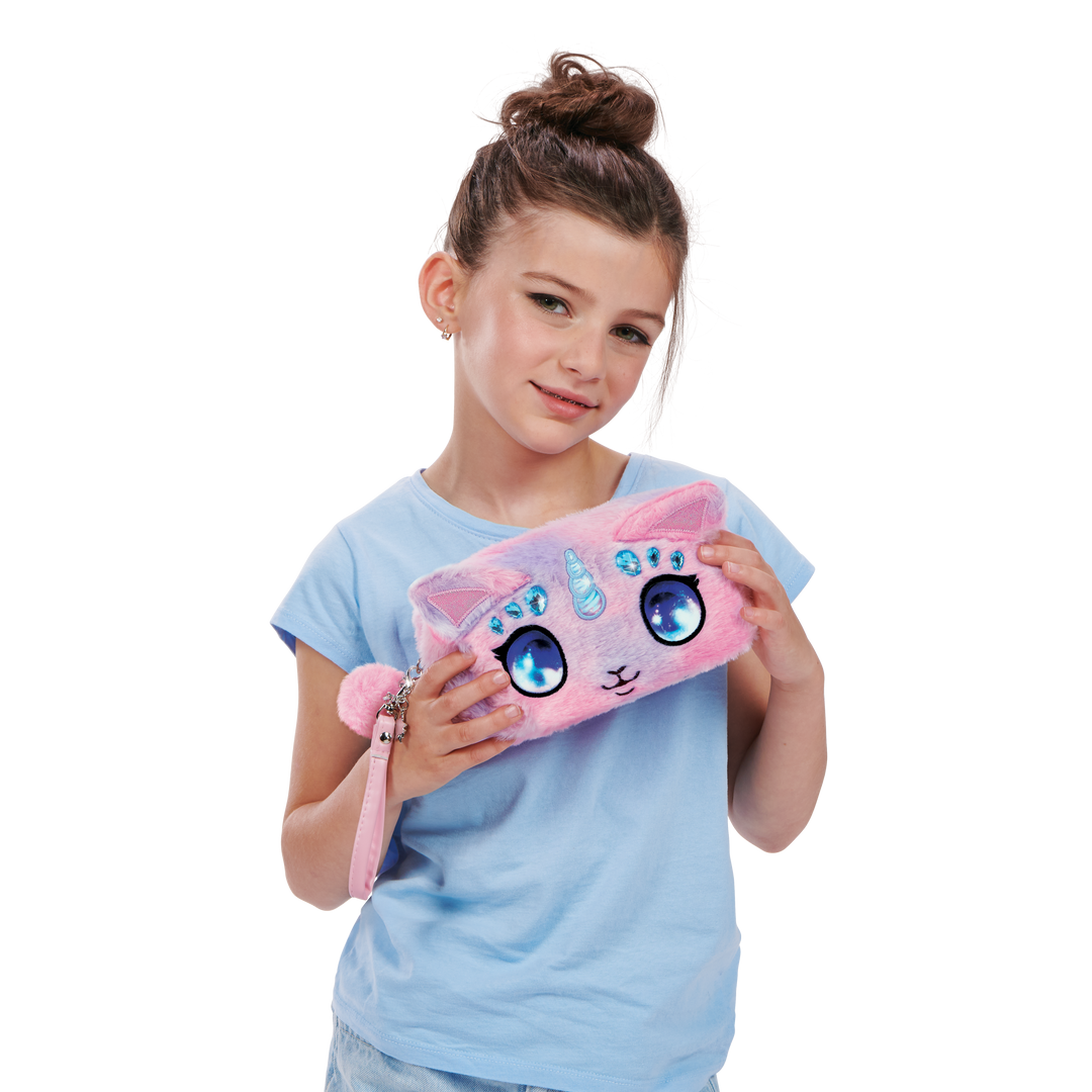 Fuzzy Beauty Bag / Pencil Case - Agatha
