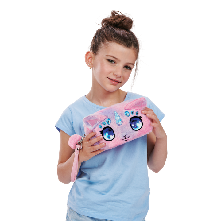Fuzzy Beauty Bag / Pencil Case - Stella