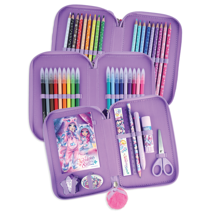 3-tier pencil case - Pyjama Party - Nebulia & Cristalia