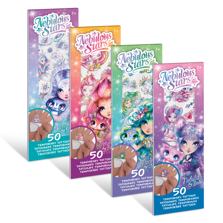 Sortiment an temporären Mini-Tattoos