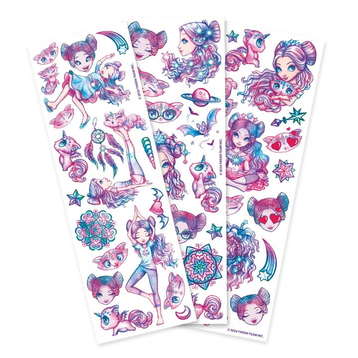 Sortiment an temporären Mini-Tattoos