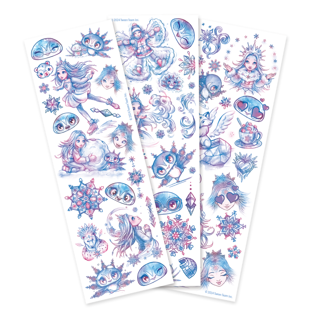 Sortiment an temporären Mini-Tattoos