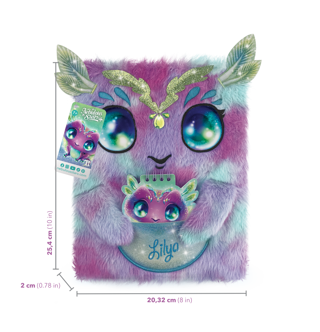 2-in-1 Fuzzy Notebook - Lilya