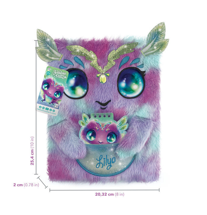 2-in-1 Fuzzy Notebook - Lilya