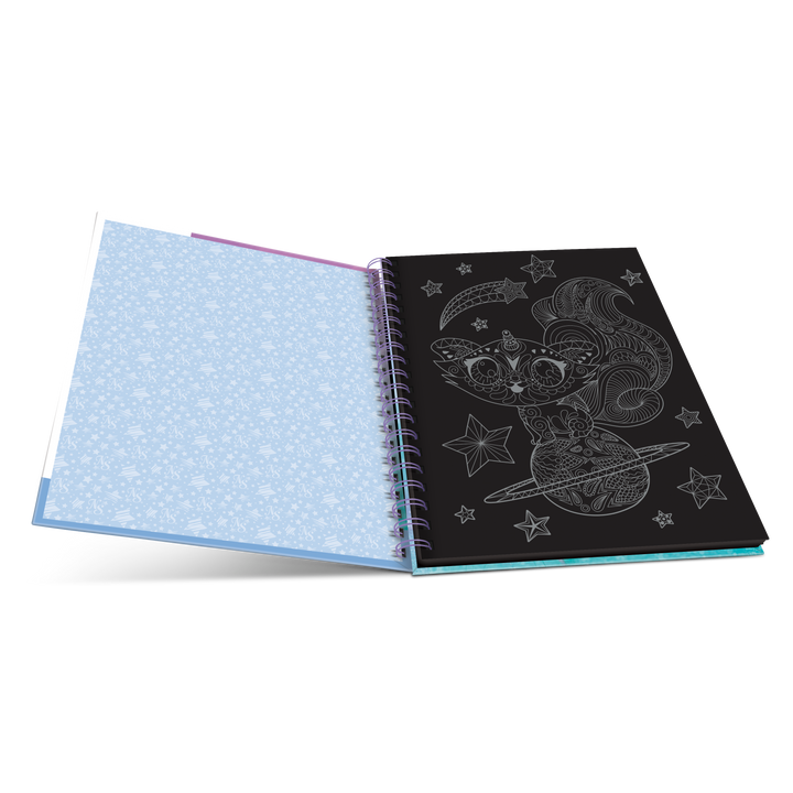 Livre de coloriage à pages noires (Encre métallisée)