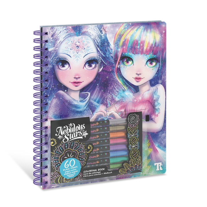 Livre de coloriage à pages noires (Encre métallisée)