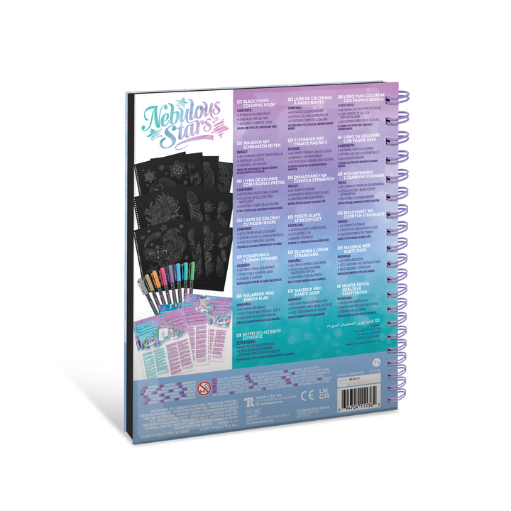 Livre de coloriage à pages noires (Encre métallisée)